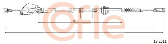 Cable Pull, clutch control COFLE 92.18.2511