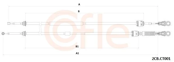 Cable Pull, manual transmission COFLE 92.2CB.CT001