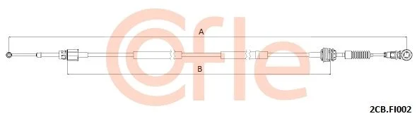 Cable Pull, manual transmission COFLE 92.2CB.FI002
