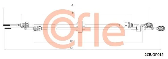Cable Pull, manual transmission COFLE 92.2CB.OP012