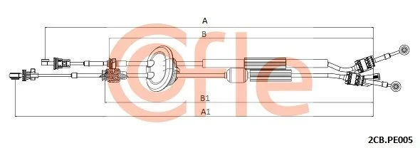 Poteg kabla, ročni menjalnik COFLE 92.2CB.PE005