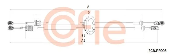 Poteg kabla, ročni menjalnik COFLE 92.2CB.PE006