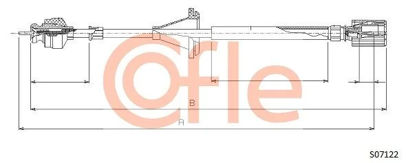 Kabel merilnika hitrosti COFLE 92.S07122