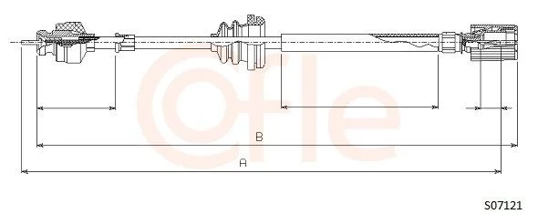 Kabel merilnika hitrosti COFLE S07121