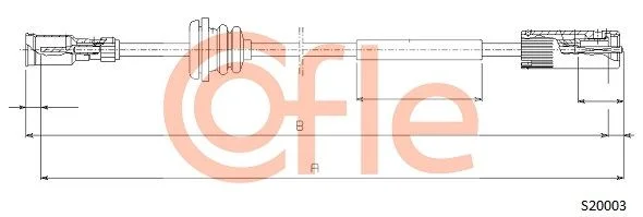 Kabel merilnika hitrosti COFLE S20003