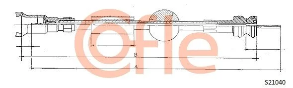Kabel merilnika hitrosti COFLE S21040