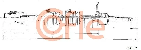Kabel merilnika hitrosti COFLE S31025