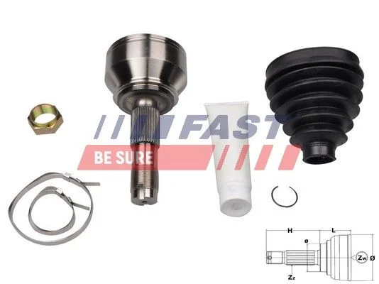 Komplet sklepov, pogonska gred FAST FT25079K