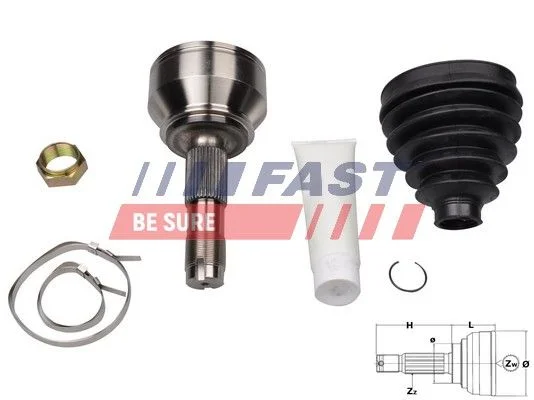 Komplet sklepov, pogonska gred FAST FT25080K