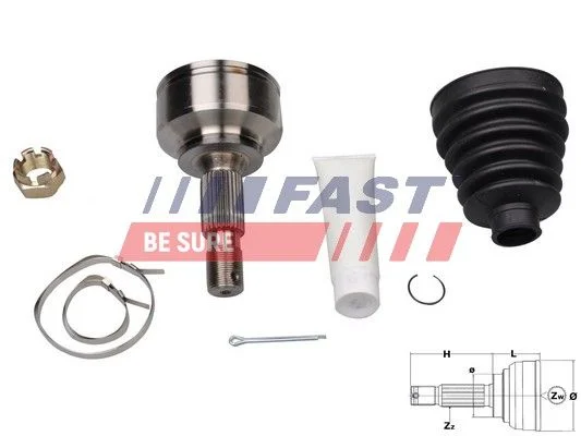 Komplet sklepov, pogonska gred FAST FT25090K