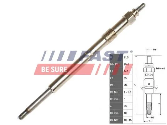 Glow Plug FAST FT82736