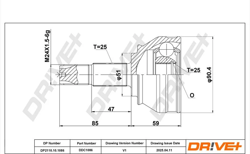 Komplet sklepov, pogonska gred Dr!ve+ DP2110.10.1086