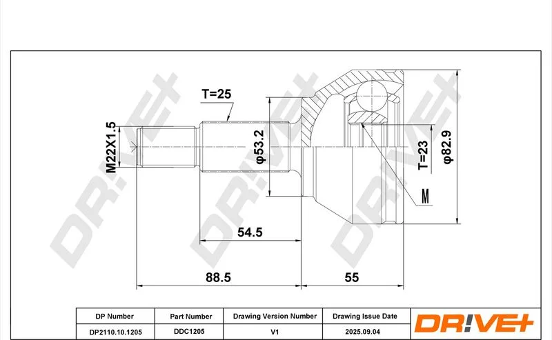 Joint Kit, drive shaft Dr!ve+ DP2110.10.1205