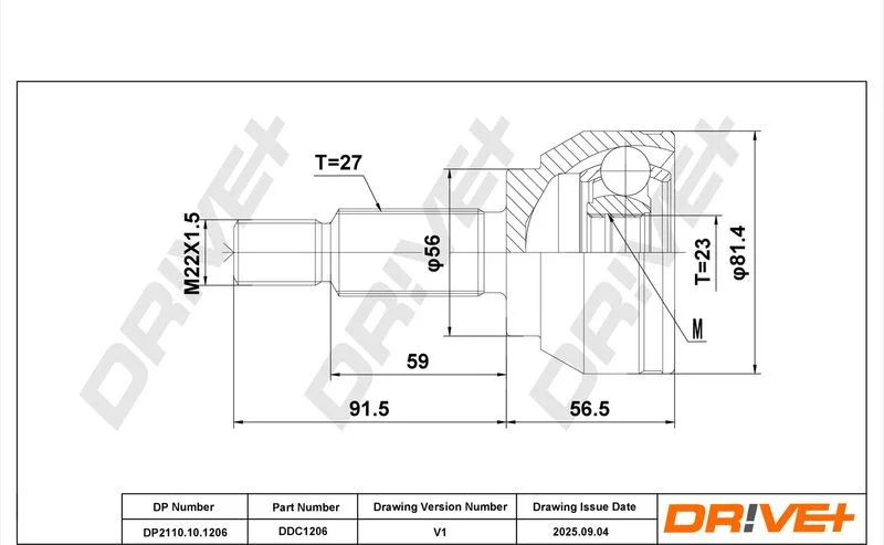 Komplet sklepov, pogonska gred Dr!ve+ DP2110.10.1206