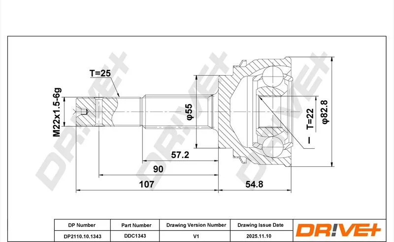 Komplet sklepov, pogonska gred Dr!ve+ DP2110.10.1343