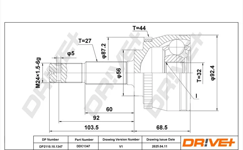 Komplet sklepov, pogonska gred Dr!ve+ DP2110.10.1347
