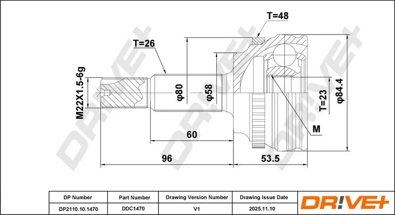 Komplet sklepov, pogonska gred Dr!ve+ DP2110.10.1489