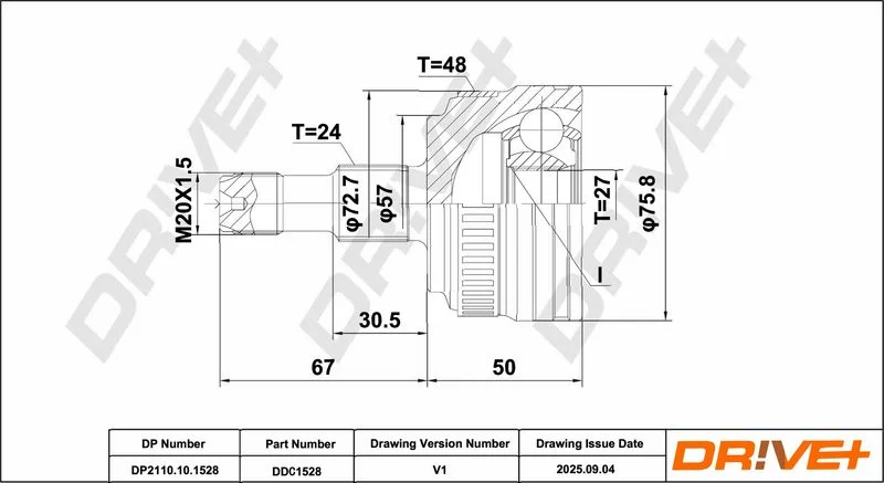 Komplet sklepov, pogonska gred Dr!ve+ DP2110.10.1528