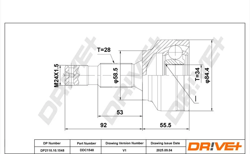 Komplet sklepov, pogonska gred Dr!ve+ DP2110.10.1548