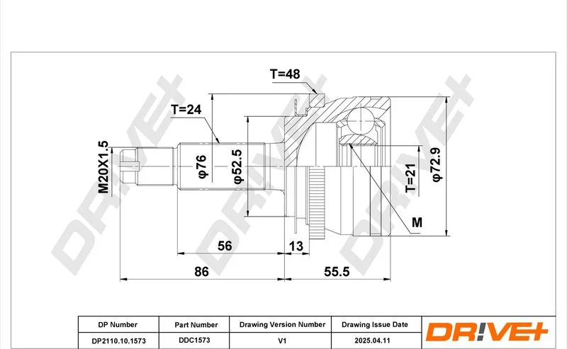 Komplet sklepov, pogonska gred Dr!ve+ DP2110.10.1573