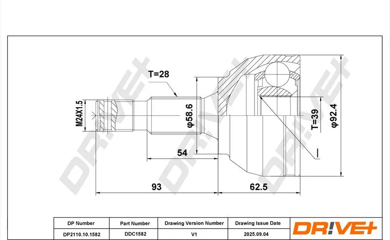 Komplet sklepov, pogonska gred Dr!ve+ DP2110.10.1582