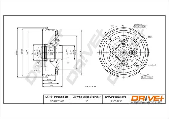 Zavorni boben Dr!ve+ DP1010.11.1698