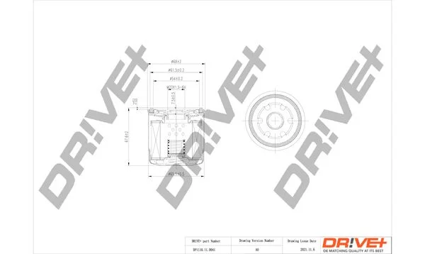 Oil Filter Dr!ve+ DP1110.11.0041
