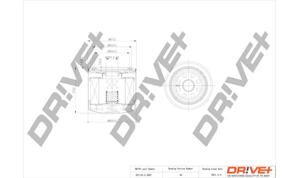 Oil Filter Dr!ve+ DP1110.11.0047