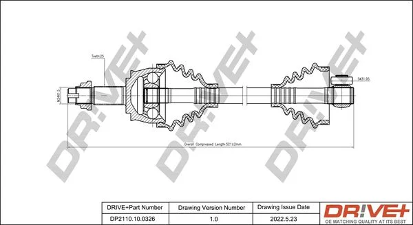 Pogonska gred Dr!ve+ DP2110.10.0326