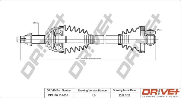Pogonska gred Dr!ve+ DP2110.10.0335