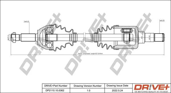 Pogonska gred Dr!ve+ DP2110.10.0362