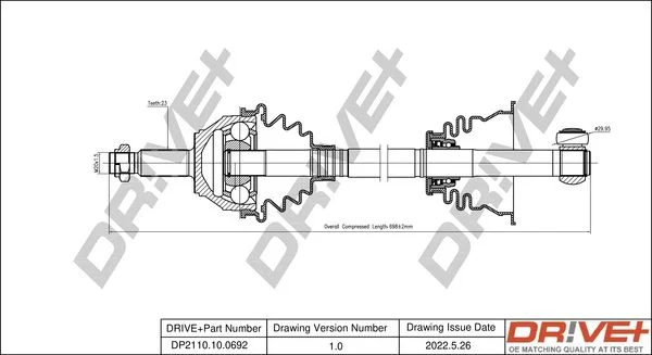 Pogonska gred Dr!ve+ DP2110.10.0692