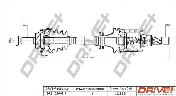 Pogonska gred Dr!ve+ DP2110.10.0811