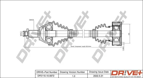 Pogonska gred Dr!ve+ DP2110.10.0872
