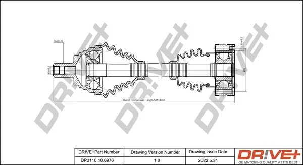 Pogonska gred Dr!ve+ DP2110.10.0976
