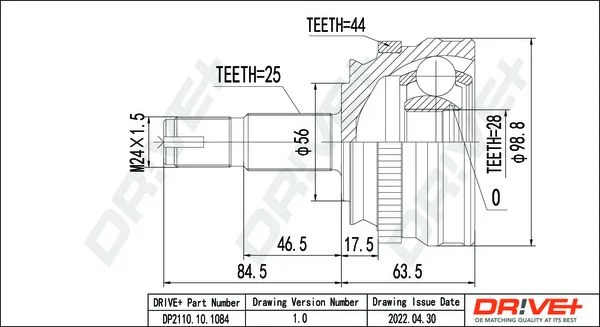 Komplet sklepov, pogonska gred Dr!ve+ DP2110.10.1084