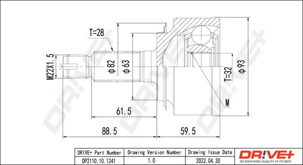 Komplet sklepov, pogonska gred Dr!ve+ DP2110.10.1241