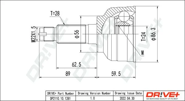Komplet sklepov, pogonska gred Dr!ve+ DP2110.10.1281