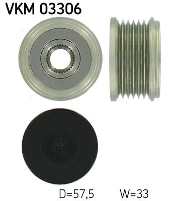 Alternatorska sklopka s prostim kolesom SKF VKM 03306