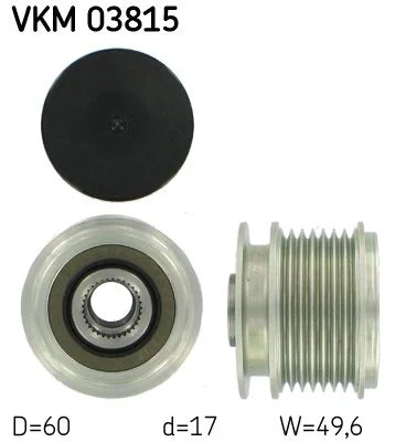 Alternatorska sklopka s prostim kolesom SKF VKM 03815