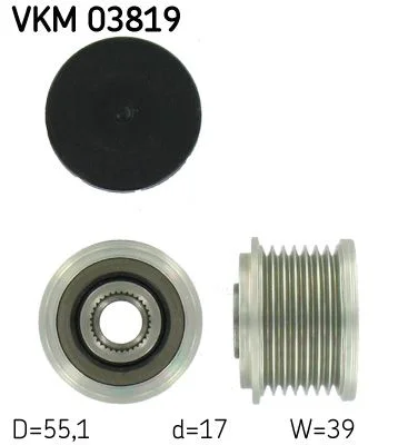 Alternator Freewheel Clutch SKF VKM 03819