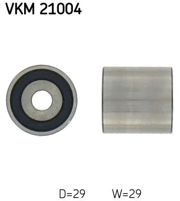 Deflection Pulley/Guide Pulley, timing belt SKF VKM 21004