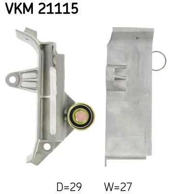 Deflection Pulley/Guide Pulley, timing belt SKF VKM 21115