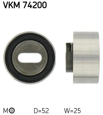 Tensioner Pulley, timing belt SKF VKM 74200
