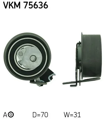 Napenjalna jermenica, zobni jermen SKF VKM 75636