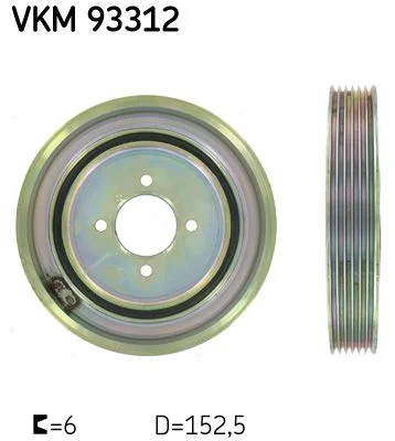 jermen jermenica, ročična gred SKF VKM 93312