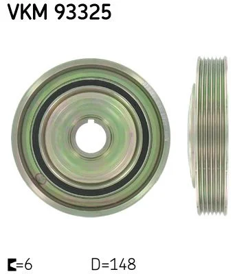 Belt Pulley, crankshaft SKF VKM 93325