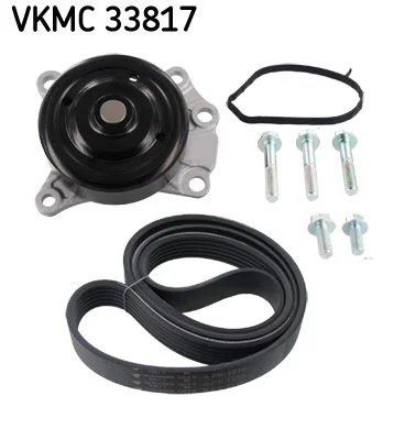 Vodna črpalka + komplet jermena z V-rebri SKF VKMC33817