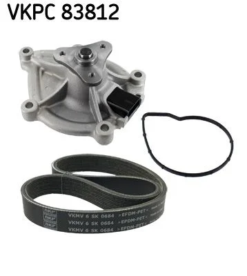 Vodna črpalka + komplet jermena z V-rebri SKF VKMC33843