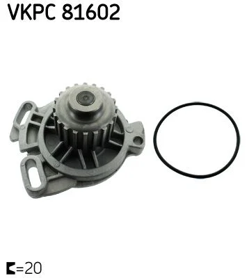 Vodna črpalka, hlajenje motorja SKF VKPC 81602